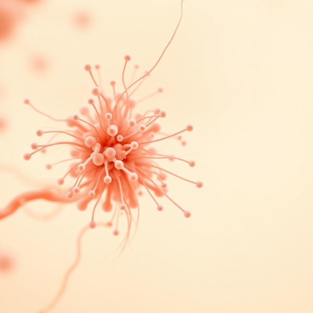 Microscopy artwork representing the L. rhamnosus probiotic strain